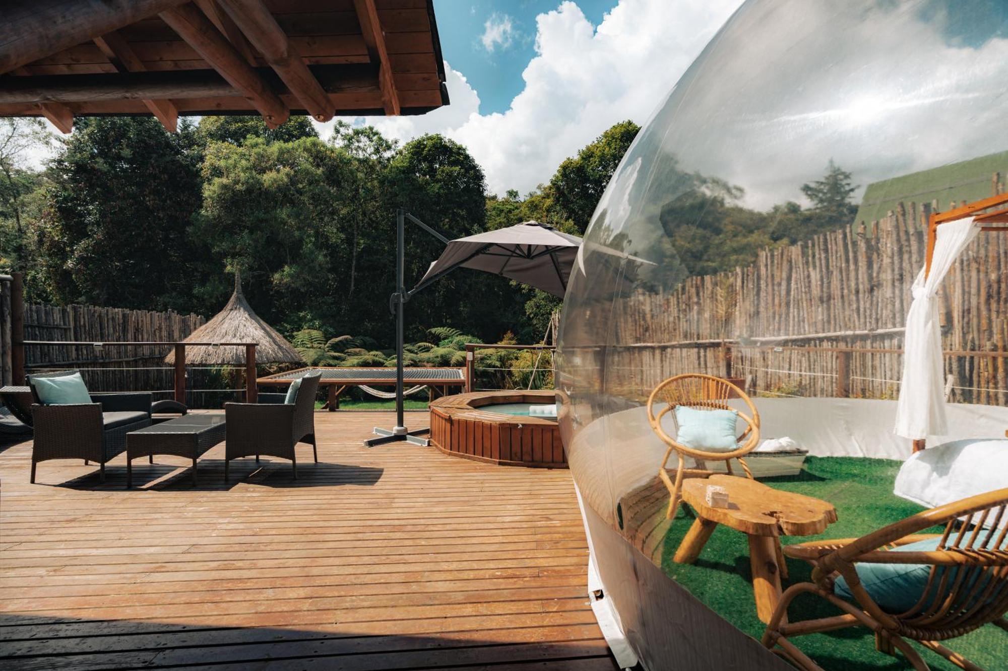 ホテル Bubblesky Glamping 15 Min From Medellin リオネグロ エクステリア 写真