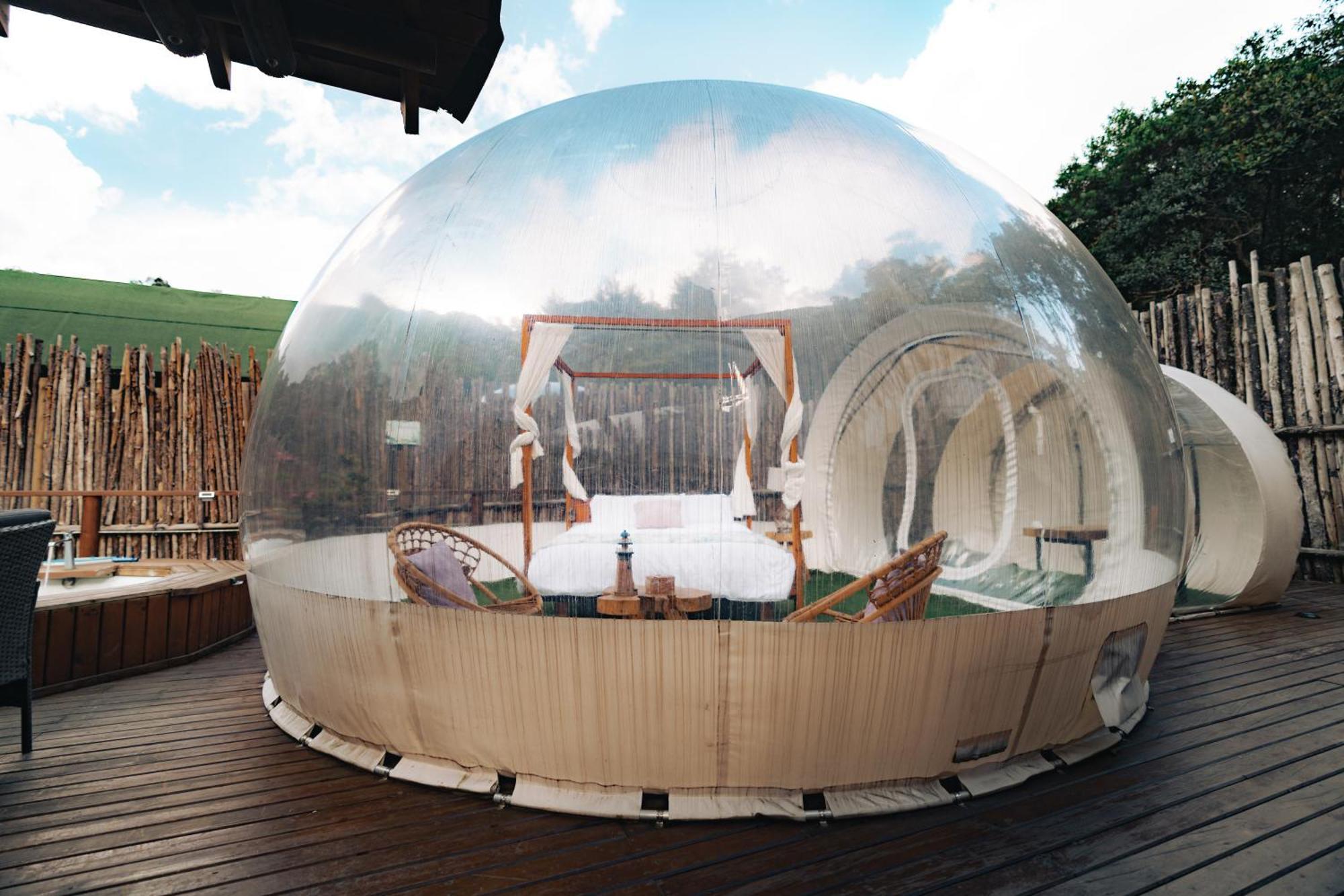 ホテル Bubblesky Glamping 15 Min From Medellin リオネグロ エクステリア 写真